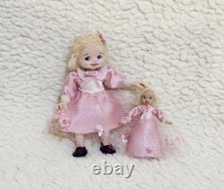 112 scale OOAK Dolls House Miniature Little Girl Doll and Toy Dolly Handmade