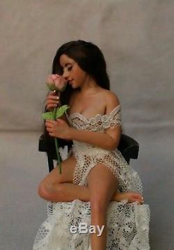 112 scale commission ooak fairy dollhouse doll woman handmade Melissa Drapeau