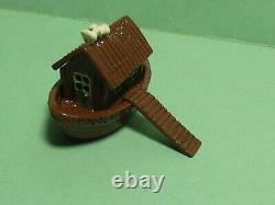 112th SCALE FOR DOLL HOUSE WARWICK MINIATURES HANDPAINTED PEWTER TOY NOAHS ARK