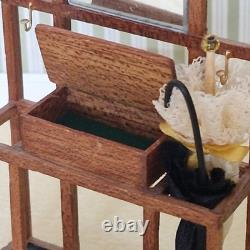 112th Scale, Dolls House, Furniture, Hat and Umbrella Stand Artisan Made QU03