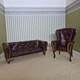 112th Scale, Dolls House, Furniture, Sofa And Arm Chair. Artisan Made Qu01