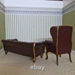 112th Scale, Dolls House, Furniture, Sofa and Arm Chair. Artisan Made QU01