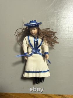 112th Scale Dolls House Miniatures Victorian Dolls Maid Chef Shopkeeper Toys