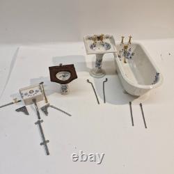 112th scale Dolls House, Bathroom Set by Anne Shepley VS01