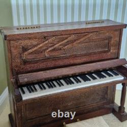 112th scale Dolls House. Upright Piano plus Stool British made Pre52