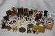 123 Piece Vintage Doll House Lot 5 Dolls, Furniture, Dishes, Toys & Accessories