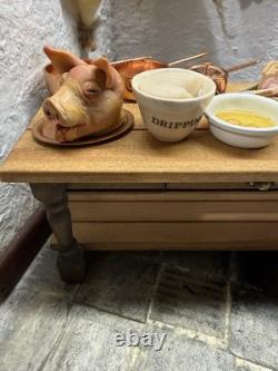 12th Scale Dolls House Artisan Made Miniatures/ Butcher/Shop/Kitchen