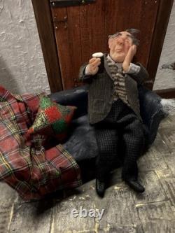 12th Scale Dolls House Miniature Artisan Doll. (Carol Bull) Bags Of Character