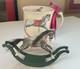 12th Scale Dolls House Miniature Artisan Rocking Horse On Bows Hand Painted Sm