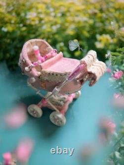 12th Scale Dolls House Miniature Pram 1/12