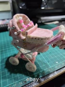 12th Scale Dolls House Miniature Pram 1/12
