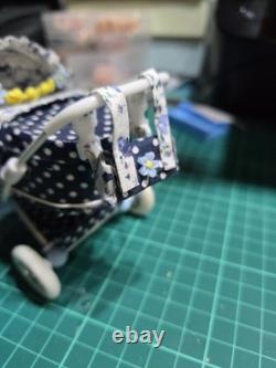 12th Scale Dolls House Miniature Pram 1/12