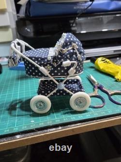 12th Scale Dolls House Miniature Pram 1/12
