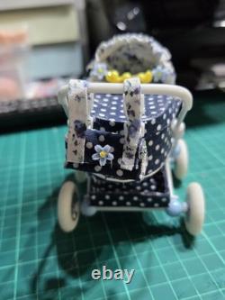 12th Scale Dolls House Miniature Pram 1/12
