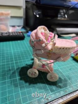12th Scale Dolls House Miniature Pram 1/12
