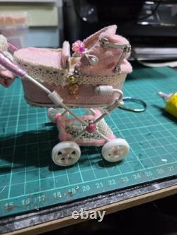 12th Scale Dolls House Miniature Pram 1/12