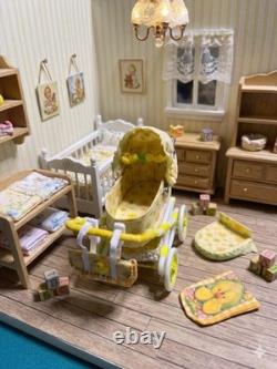 12th Scale Dolls House Miniature Pram Baby Doll