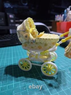 12th Scale Dolls House Miniature Pram Baby Doll