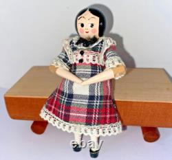 12th Scale Dollshouse Miniature Artisan Eric Horne Wooden Jointed Doll 5