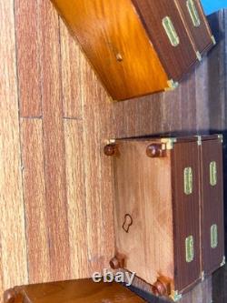 12th Scale Dollshouse Miniature Escutcheon Campaign Chest Plus Other Drawers