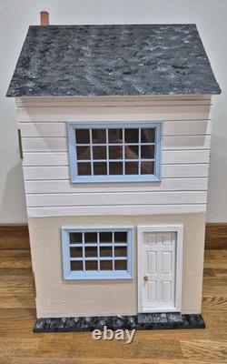 12th Scale Two Roomed Dolls House over 2 Floors Handmade Item