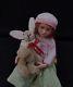 12th Scale Little Girl Doll With Rabbit By The Giddy Kipper