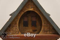 15 Antique Victorian Bliss Keyhole Wooden 2 Story Lithograph Doll House Hinged