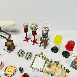 150++ Vintage Doll House Miniatures Mixed Accessories Lot
