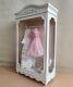 16 Scale Dolls House Miniatures Furniture Retro Wardrobe Cabinet Unfinished