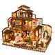 17 Models 124 Diy Dollhouse Miniature Wooden Doll House Kit +music + Led + Tool