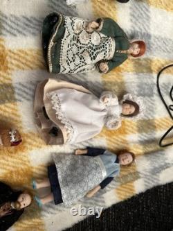 17 Porcelain Doll House Dolls Bundle Job Lot Vintage