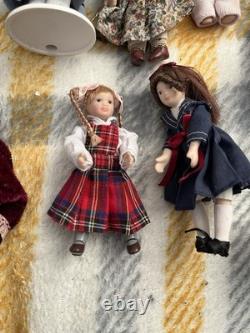 17 Porcelain Doll House Dolls Bundle Job Lot Vintage