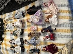 17 Porcelain Doll House Dolls Bundle Job Lot Vintage
