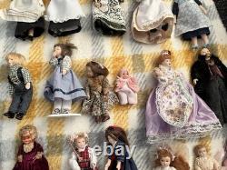 17 Porcelain Doll House Dolls Bundle Job Lot Vintage