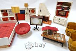 1797/50 Miniature Retro Style Doll House Furniture 112 Scale 17 pcs