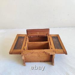 1930s Vintage Doll House Miniature Wooden Almirah Decorative Collectible W104