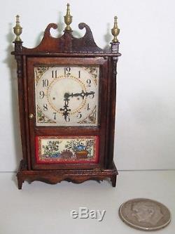 1979 Ron Terrill 112 Dollhouse Miniature Eli Terry Federal Mantle Clock #2/4