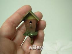 1986 Signed Noel & Pat Thomas Dollhouse Miniature Bird House No. 1