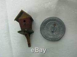 1986 Signed Noel & Pat Thomas Dollhouse Miniature Bird House No. 1