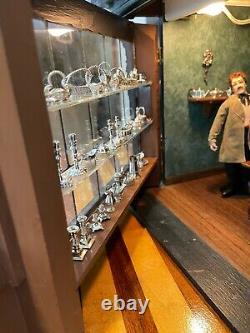 1990's Eugene Kupjack Vintage Silversmith Store Roombox Miniature Dollhouse