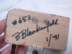 1991 Signed Betty Blankenfeld Dollhouse Miniature 1 Legged Corner Kitchen Sink