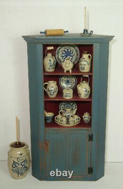 2018 Barbara Vajnar DH Mini Cupboard + 26 pieces of Jane Graber Stoneware + Pin