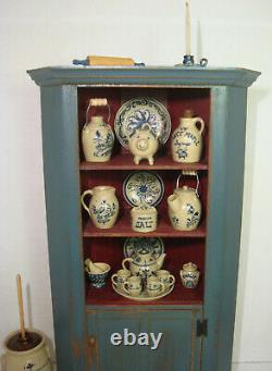 2018 Barbara Vajnar DH Mini Cupboard + 26 pieces of Jane Graber Stoneware + Pin