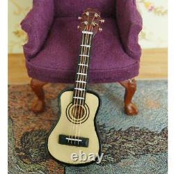 25X Wooden Doll House Miniatures Music Instrument Classical Guitar Gift
