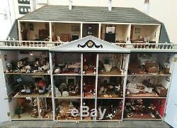 34 Large Continental Dolls House Fully furnished Working Electrics