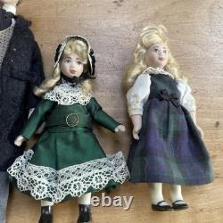 4 X Dolls House Figurines Porcelain Vintage Family Miniature People Job Lot
