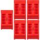 5 Count Cute Mini Fridge Miniature Ornament Dollhouse Refrigerator Freezer