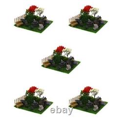 5 Sets Landscape Ornaments Dollhouse Accessories Garden Miniatures