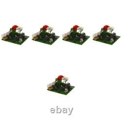 5 Sets Landscape Ornaments Dollhouse Accessories Garden Miniatures