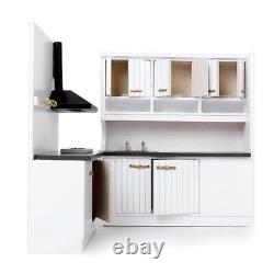 5X Dolls House Miniature Furniture Wooden Kitchen Stove Cabinet Cupboard Set